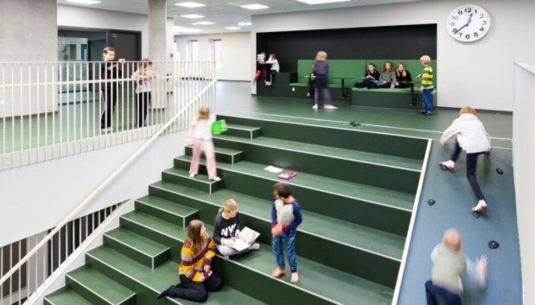 Der er i begrundelsen for at Lindebjergskolen har vundet årets skolebyggeri lagt vægt på, at bevægelse er en del af skolens DNA.