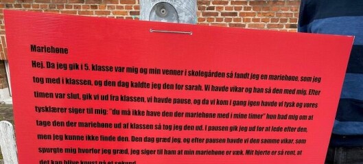 I Guldborgsund har eleverne lavet plakater fyldt med poesi