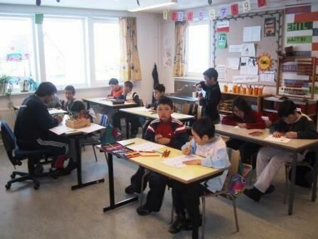 Grønlandske 4.-6. klasser har for første gang fået tilbudt undervisningsmateriale fra Folkekirkens skoletjenester.