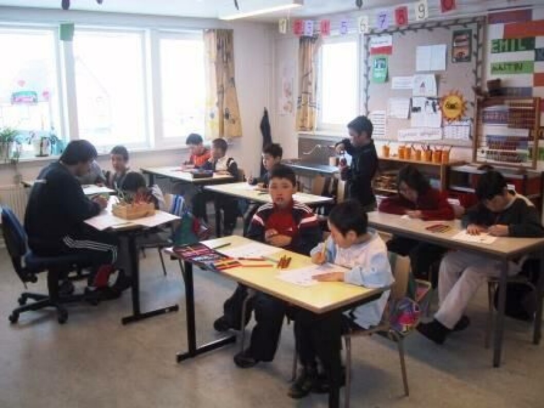 Grønlandske 4.-6. klasser har for første gang fået tilbudt undervisningsmateriale fra Folkekirkens skoletjenester. Grønlandske 4.-6. klasser har for første gang fået tilbudt undervisningsmateriale fra Folkekirkens skoletjenester.