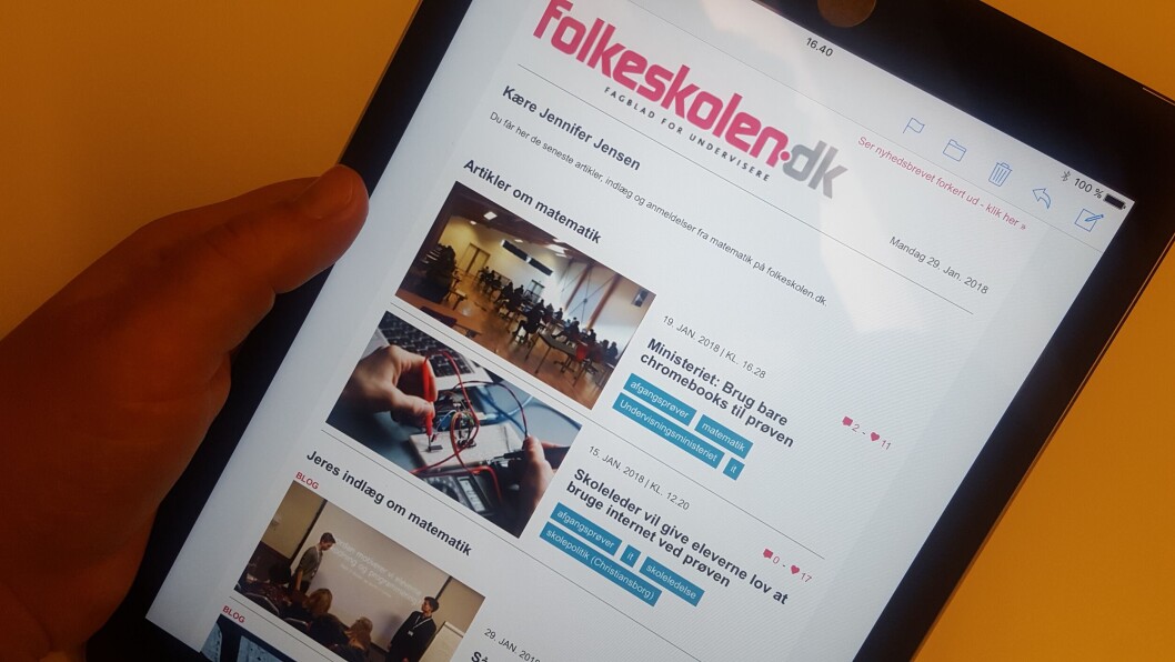 Få alt om dine fag direkte i indbakken med de nye faglige nyhedsbreve fra folkeskolen.dk's faglige netværk. Få alt om dine fag direkte i indbakken med de nye faglige nyhedsbreve fra folkeskolen.dk's faglige netværk.