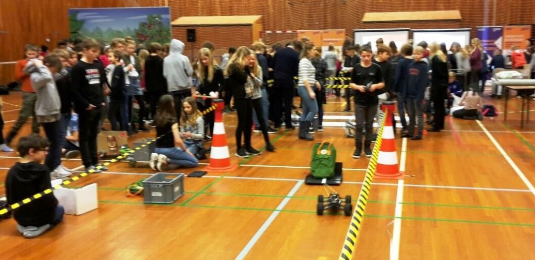 Transport af skoletasker var en udfordring til naturfagsmaraton i 2018 Transport af skoletasker var en udfordring til naturfagsmaraton i 2018