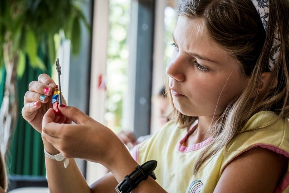 Eleverne fra otte skoler i Køge havde arbejdet med lego-modellerne i et længere forløb inden konkurrencen.